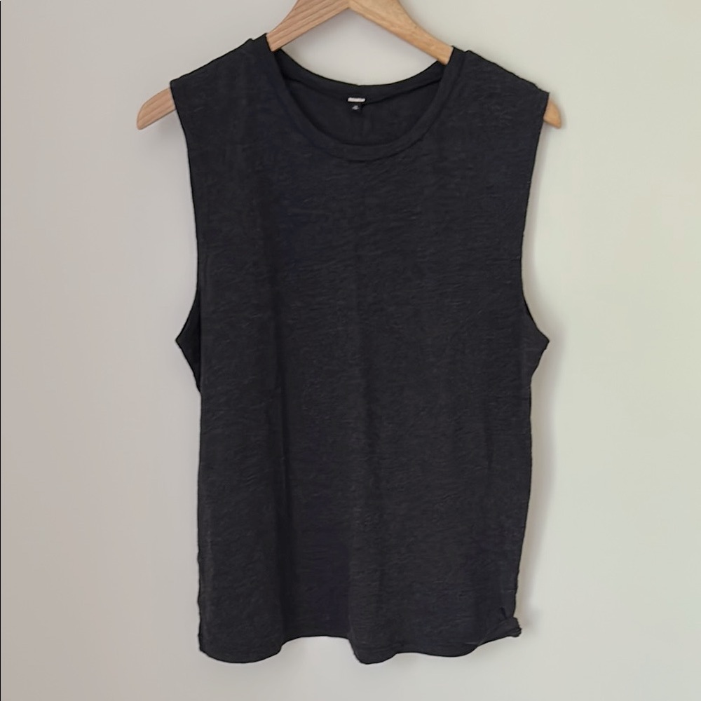 Monrow | Charcoal Muscle Tank | Size M